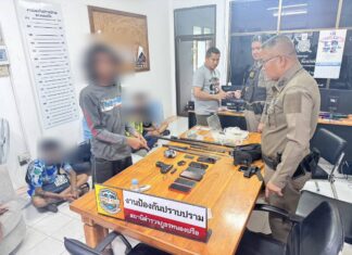 Pattaya Teen Gang, Including 16-Year-Old with Gun, Arrested After Violent Brawl
