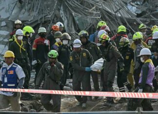 Signs of Life in Rubble of Collapsed Skyscraper in Bangkok as Rescue Efforts Press On Following Myanmar Earthquake