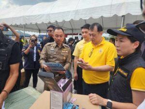 Customs and Thai Law Enforcement Seize Large Shipment of E-Cigarettes in Laem Chabang Port Raid as Vaping Crackdown Continues