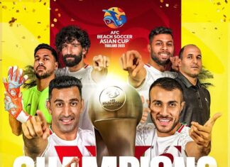 Iran Crowned AFC Beach Soccer Asian Cup Champions with Dominant Victory