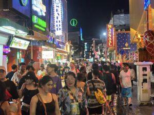 Photo Tour: Tourists Flock to Play with Water at Pattaya Walking Street and Tourism Hotspots