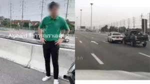 BMW Driver Cuts Off Pickup, Injures Two People in Pathum Thani, Son of Local Politician Under Fire
