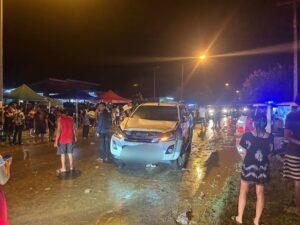 Allegedly Intoxicated Pickup Truck Driver Drives Into Crowd of Songkran Partiers in Chachoengsao, Injures Over a Dozen People
