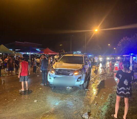 Allegedly Intoxicated Pickup Truck Driver Drives Into Crowd of Songkran Partiers in Chachoengsao, Injures Over a Dozen People