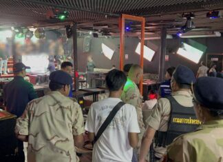 Pattaya Bar Raided for Allegedly Being Open Past Legal Time and Disturbing Residents Sleep