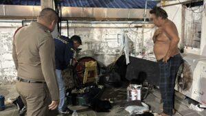 American Man Arrested for Stealing from Donation Box Outside Pattaya Police Station