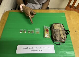 Polizei von Pattaya vereitelt Drogendeal in Jomtien Soi 3 und verhaftet sieben Personen bei Razzia