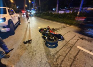 Construction Worker Dies in Motorcycle Crash in Pattaya