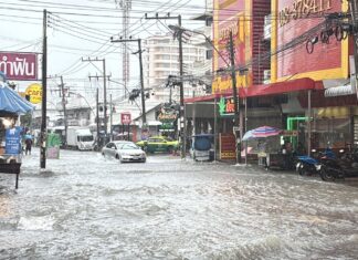 Heavy Rains Usher in Monsoon Season, Flooding Hits Pattaya Area