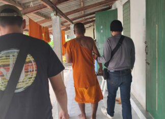 Monk Arrested for Drug Use in Huay Yai Temple Raid