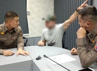 Australian Man Arrested in Pattaya for Damaging Rescue Booth in Drunken Misunderstanding, Was On Almost a Year Overstay