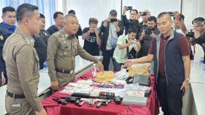 Chinese Suspects in Pattaya Face Heavy Charges After Violent Shootout and Drug Bust
