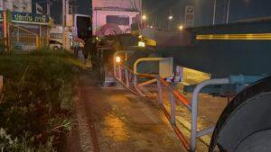 Motorcycle Crashes into 18-Wheeler in Pattaya, Critically Injuring Rider