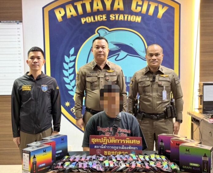 Полиция Паттайи борется с нелегальной продажей вейпов
