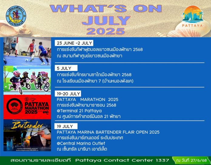 Марафон в Паттайе выделяется среди событий июля