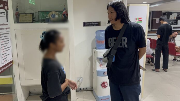 Телефон украден в полицейском участке Паттайи, пока женщина спала