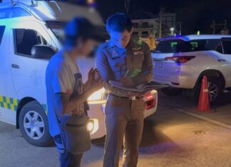 Dronken Zweedse toerist valt en wordt overreden op parkeerplaats in Pattaya