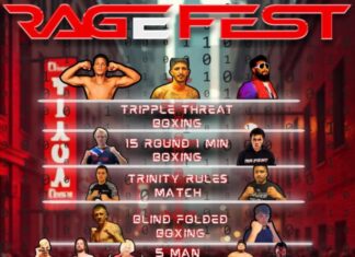 UFC and Fight Fans do NOT want to Miss RageFest at Rage Fight Academy TODAY, Tuesday, June 3rd: Full Fight Card Here