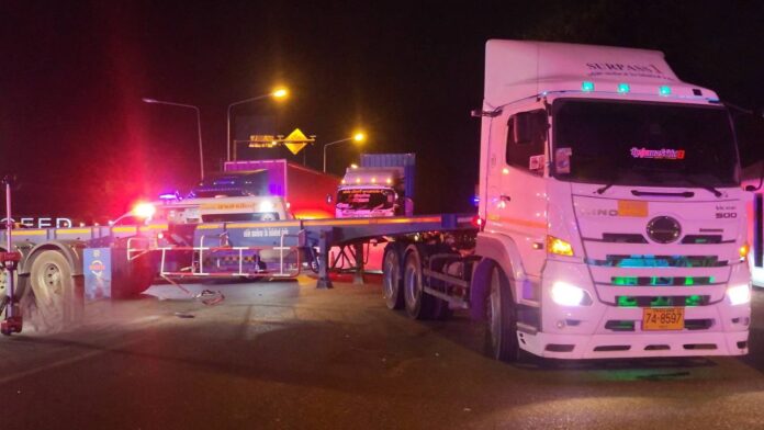 Смертельное ДТП с мотоциклом и грузовиком на развороте в Паттайе