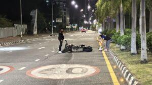 Jomtien Motorbike Accident Between Bolt Taxi Rider and Big Biker Injures Three People, Including Two Foreign Tourists