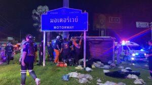 Pickup Truck Carrying Hundreds of Meatballs Crashes in Rainy Conditions, Injures Three People