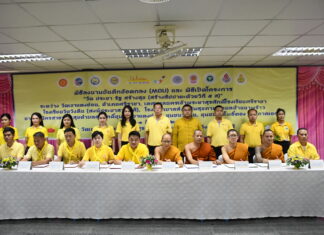 Chonburi lanserar projektet Tempel, Människor, Stat, Lycka för att främja aktiviteter och etablera modelltempel som samhällscenter