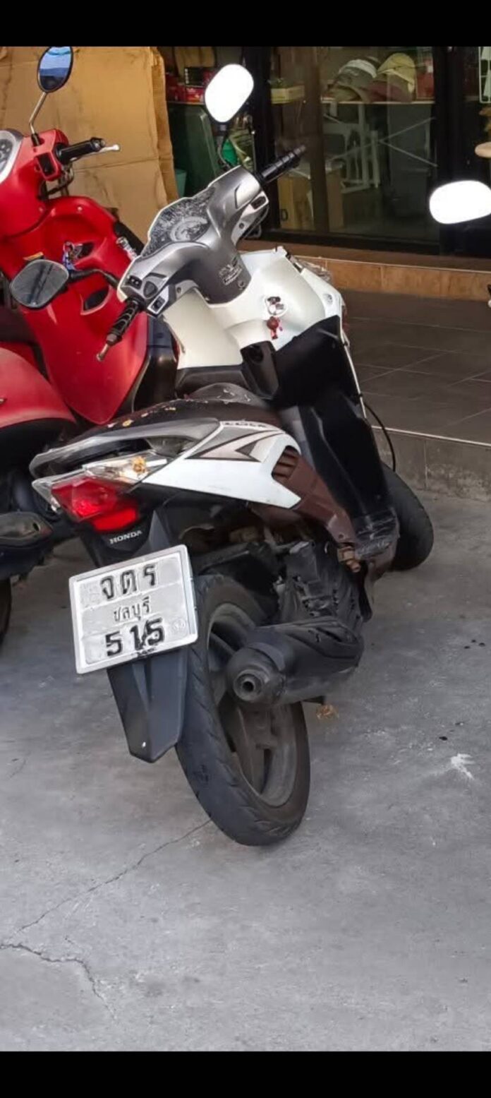 Motorcycle theft in Pattaya: thief rides off with Honda Click | News by Thaiger