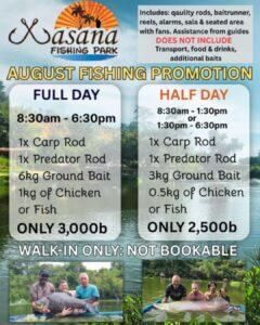 Wasana Fishing Park Hooks Anglers with August Fishing Promotion