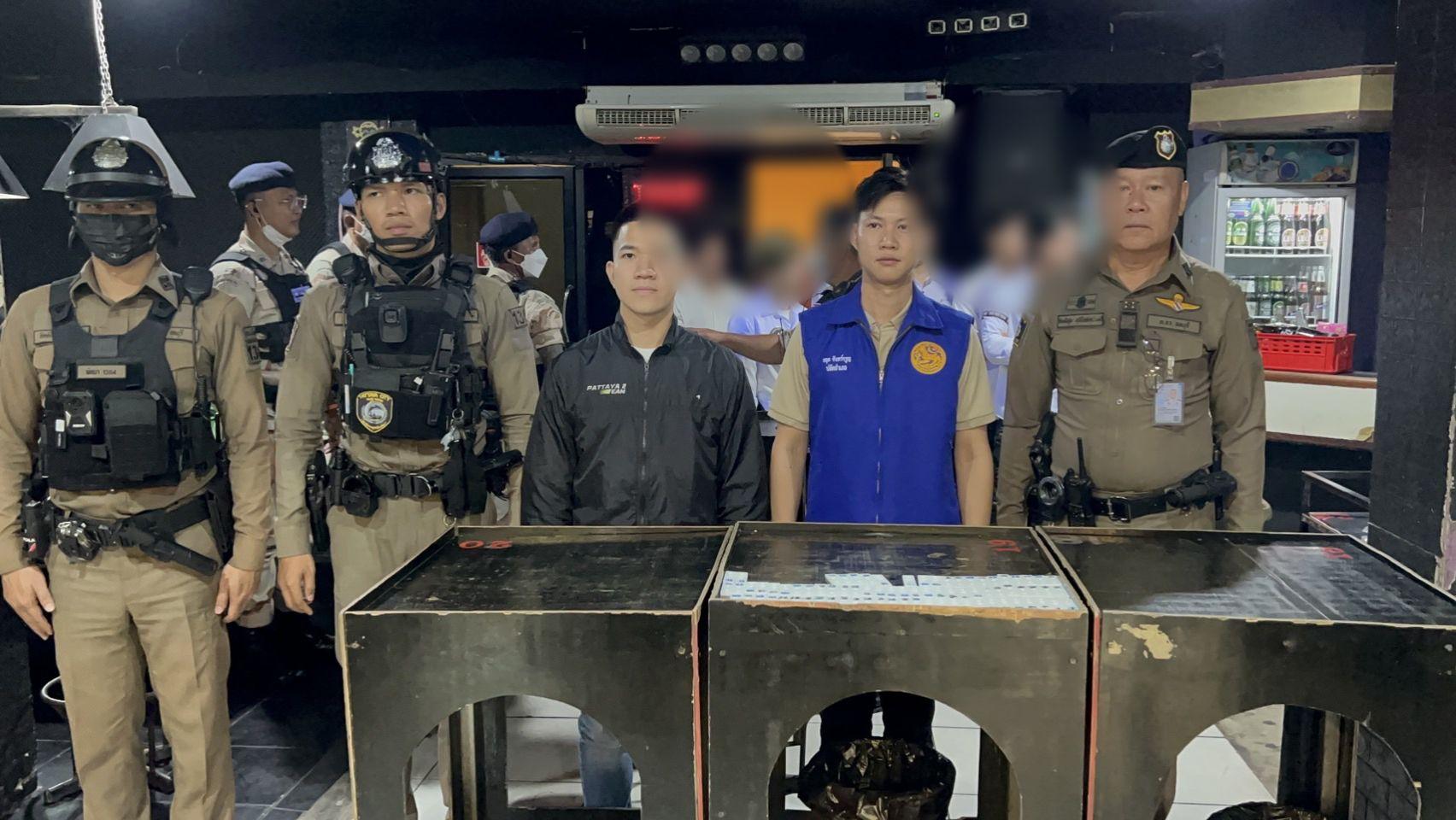 Pattaya police raid pub, detain 16 for drugs, illegal work | News by Thaiger