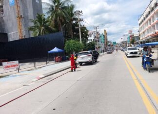 LPG Gas Leak Causes Concerns After Motorcycle Rider Crashes into SUV in Pattaya