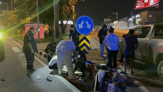 Трое молодых родственников пострадали в ДТП в Паттайе из-за внезапного поворота
