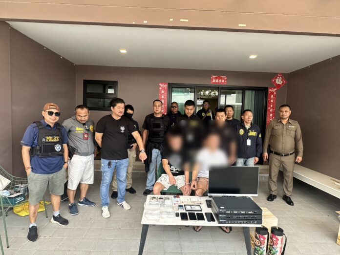 Полиция Паттайи совершила рейд в роскошный дом в Хуай Яй, конфисковала 6 баллонов закиси азота и 16 граммов кетамина, арестовала двух тайваньцев