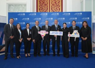 United Airlines riprende ufficialmente i voli per la Thailandia