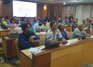 Chonburis fiskerikontor och förening anordnar seminarium om tillstånd för havsmussladling i Sri Racha