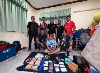 Pattaya Police Bust Major Drug Dealer, Seize Massive Haul in Anti-Narcotics Raid