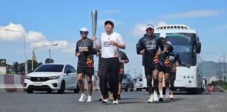 Chonburin soihtuviesti käynnistyy 33. SEA-kisoissa piiripäälliköiden ja paikallisten johtajien osallistuessa historialliseen juoksuun