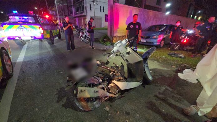 Трагические кадры с камер видеонаблюдения запечатлели смертельное ДТП подростка на мотоцикле на высокой скорости в Срираче