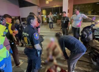 パタヤのウォーキングストリートでロシア人観光客がボトル攻撃を受け負傷