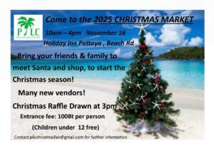 Pattaya International Ladies Club Annual Christmas Fair is Almost Here! Next Weekend!