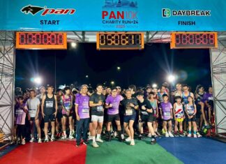 Более 5,500 бегунов приняли участие в 24-м благотворительном забеге PAN x DAYBREAK 10K в Шри-Раче, собрав 2.3 миллиона бат на медицинские и образовательные нужды.