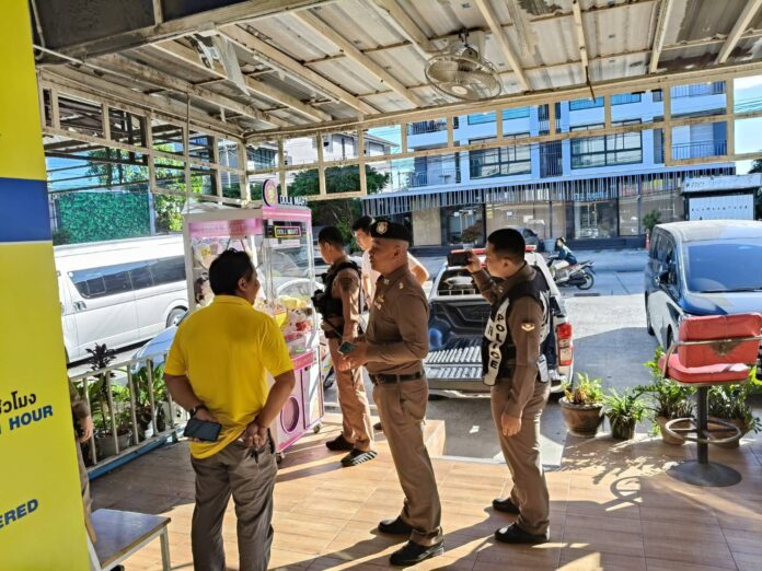 Полиция в Паттайе усиливает борьбу с кран-машинами, подозреваемыми в маскировке азартных игр