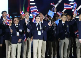 Thailand er vertskap for den spektakulære åpningen av de 33. SEA-lekene i Bangkok.