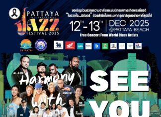 Pattaya internasjonale jazzfestival starter i morgen på Pattaya-stranden! Gratis adgang!