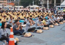 Over 2,000 personer har fått opplæring i livreddende ferdigheter når Pattaya lanserer HLR på stranden i 2025