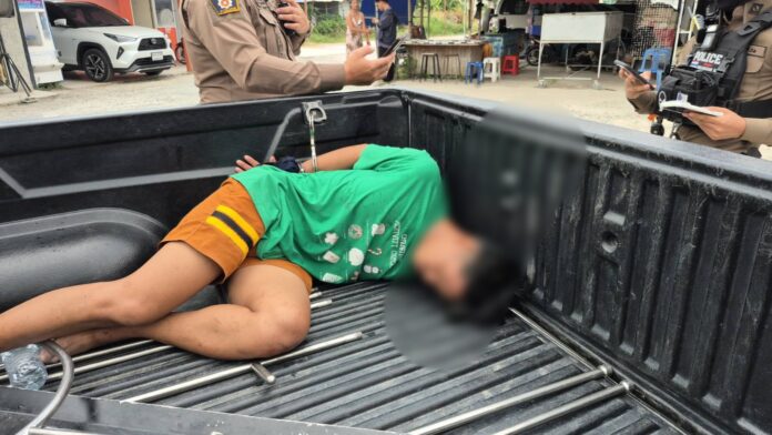 Ревнивый бывший парень пять раз ударил ножом соперника в жестокой дневной атаке на рынке в районе Паттайи