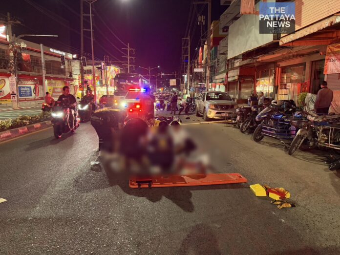 Иностранный гражданин серьезно пострадал в результате ночной аварии на мотоцикле в Паттайе
