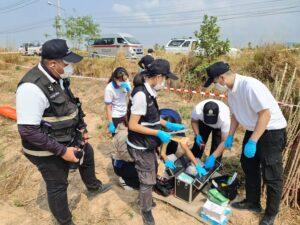 Unidentified Middle Aged Man Found Dead in Roadside Ditch Wearing Only Underwear in Huai Yai