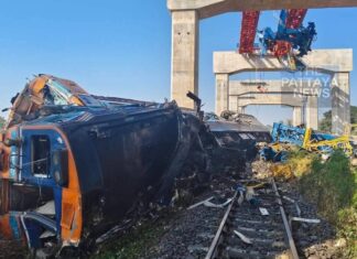 Crane Collapse Crushes Train in Korat, Leaving at least 22 People Dead and 64 Injured