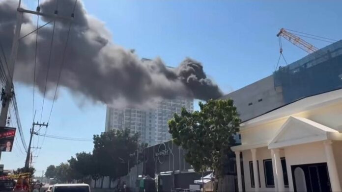 Пожар на строительной площадке в Южной Паттайе, пострадавших нет