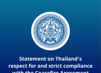 Verklaring over Thailands respect voor en strikte naleving van de wapenstilstandsovereenkomst met Cambodja